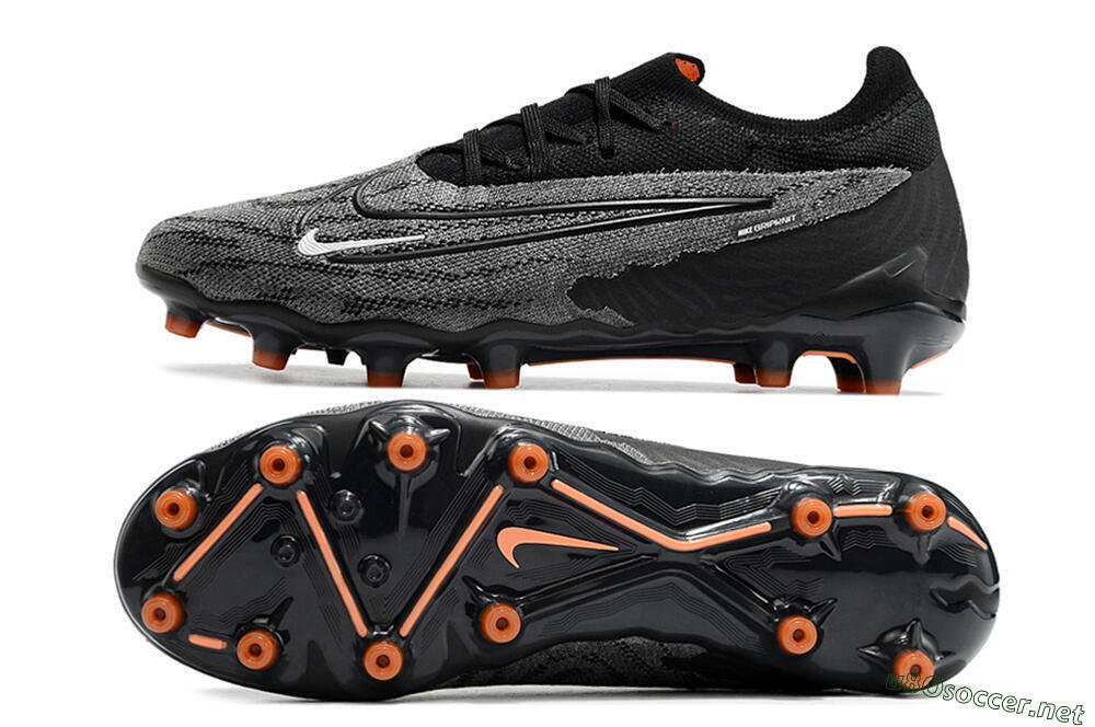 Men's Nike Phantom GX Elite AG Football Boots - Black/Grey 1