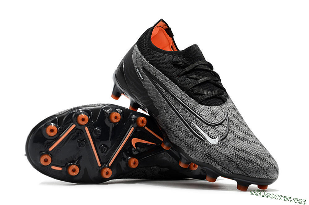 Men's Nike Phantom GX Elite AG Football Boots - Black/Grey 3
