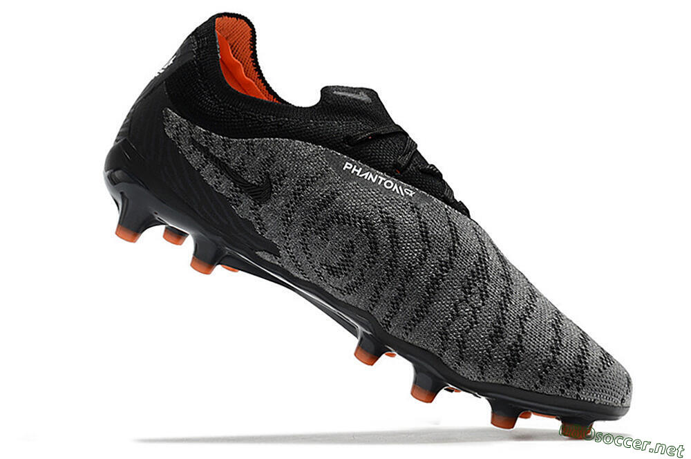 Men's Nike Phantom GX Elite AG Football Boots - Black/Grey 4
