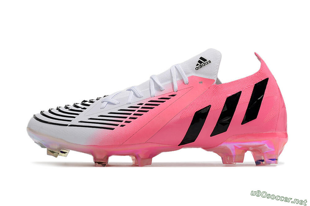 Men's Adidas Predator Edge.1 FG Football Boots - White/Pink/Black 0