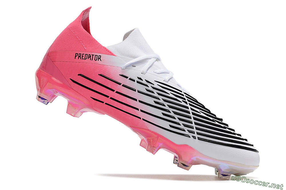 Men's Adidas Predator Edge.1 FG Football Boots - White/Pink/Black 4