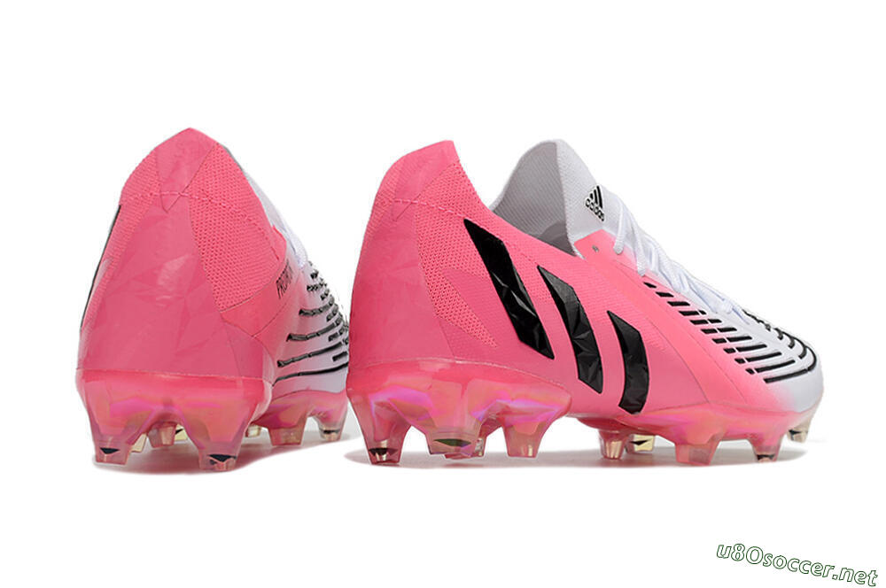 Men's Adidas Predator Edge.1 FG Football Boots - White/Pink/Black 6