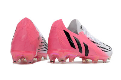 Men's Adidas Predator Edge.1 FG Football Boots - White/Pink/Black