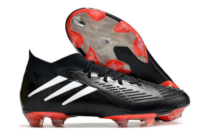 Men's Adidas Predator Edge.1 FG Football Boots - Black/White