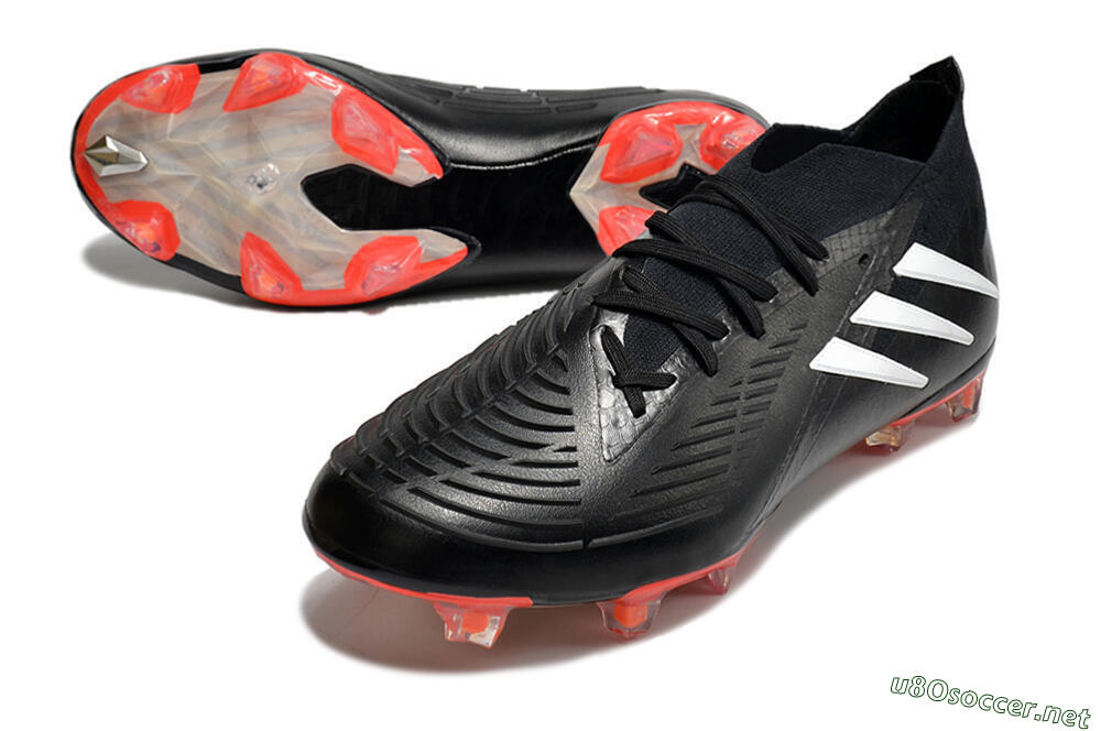 Men's Adidas Predator Edge.1 FG Football Boots - Black/White 3