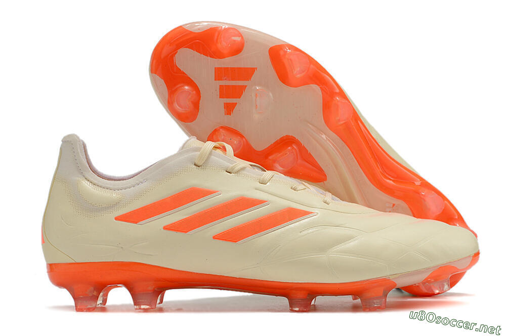 Men's Adidas Copa Pure.1 FG Football Boots - Beige/Orange 2