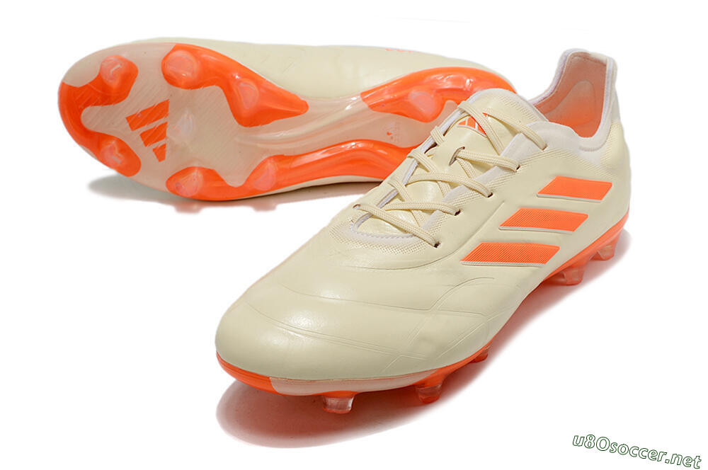 Men's Adidas Copa Pure.1 FG Football Boots - Beige/Orange 3