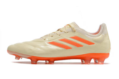 Men's Adidas Copa Pure.1 FG Football Boots - Beige/Orange