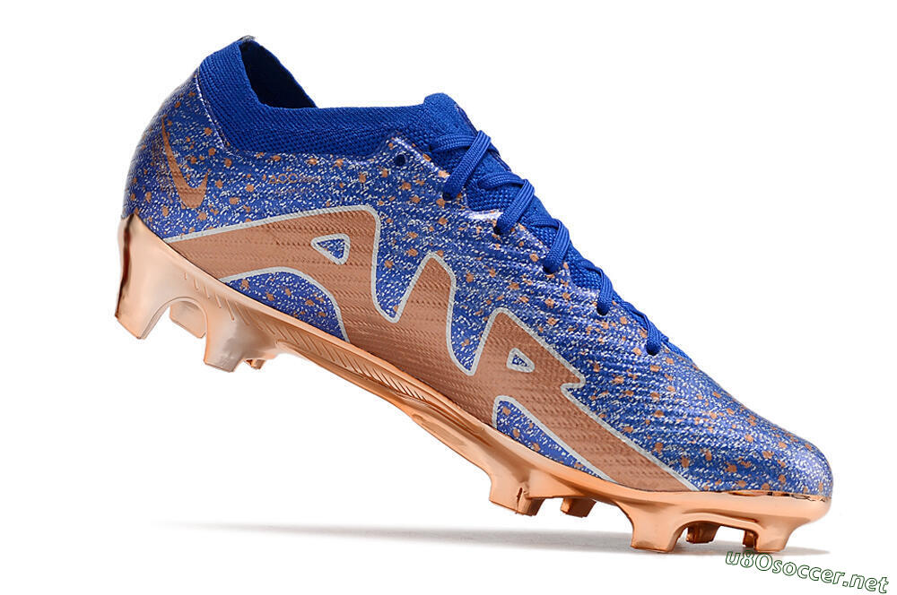 Men's Nike Air Zoom Mercurial Vapor 15 Elite FG Football Boots - Blue/Gold/Silver 4