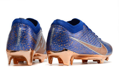 Men's Nike Air Zoom Mercurial Vapor 15 Elite FG Football Boots - Blue/Gold/Silver