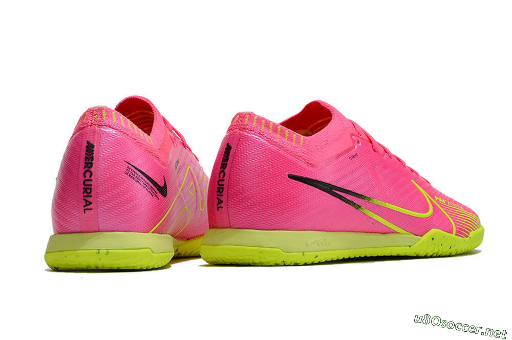 Men's Nike Air Zoom Mercurial Vapor 15 Elite IC Football Shoes - Pink/Green/Black 6
