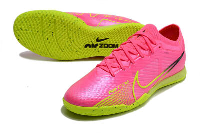 Men's Nike Air Zoom Mercurial Vapor 15 Elite IC Football Shoes - Pink/Green/Black