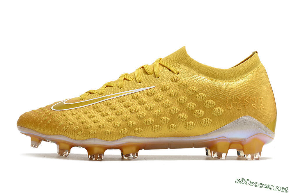 Men's Nike Phantom Ultra Venom FG Football Boots - Gold/White 0