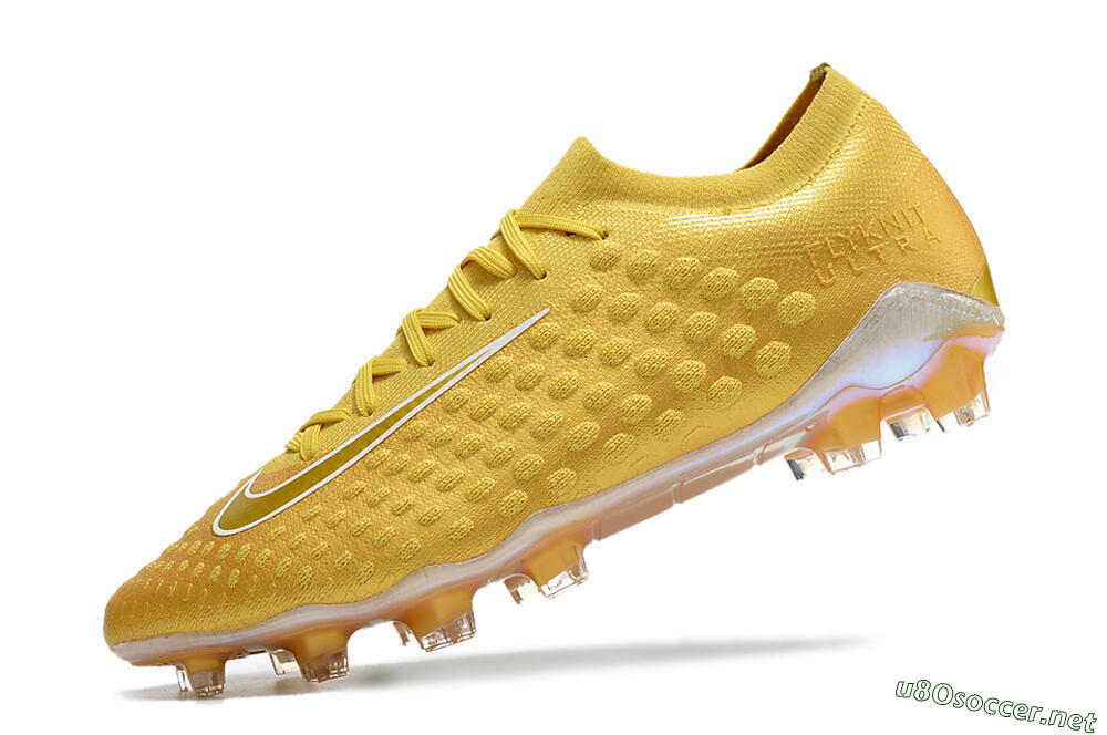 Men's Nike Phantom Ultra Venom FG Football Boots - Gold/White 5