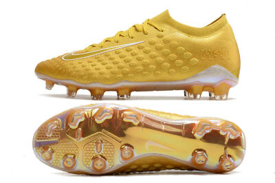 Men's Nike Phantom Ultra Venom FG Football Boots - Gold/White