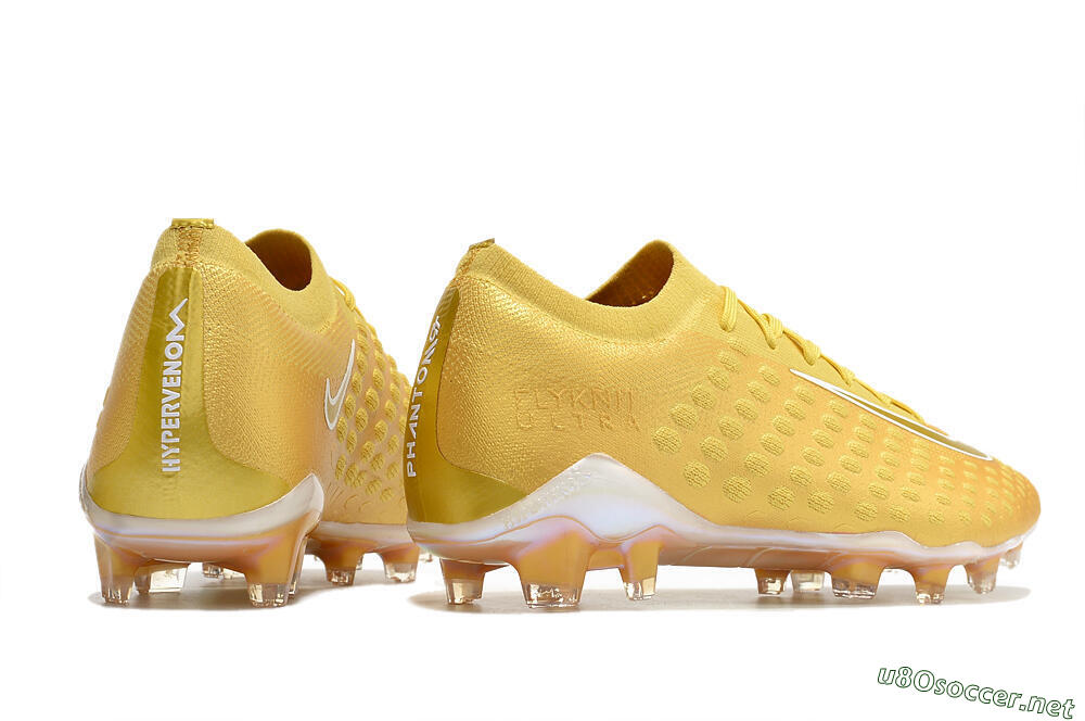 Men's Nike Phantom Ultra Venom FG Football Boots - Gold/White 6