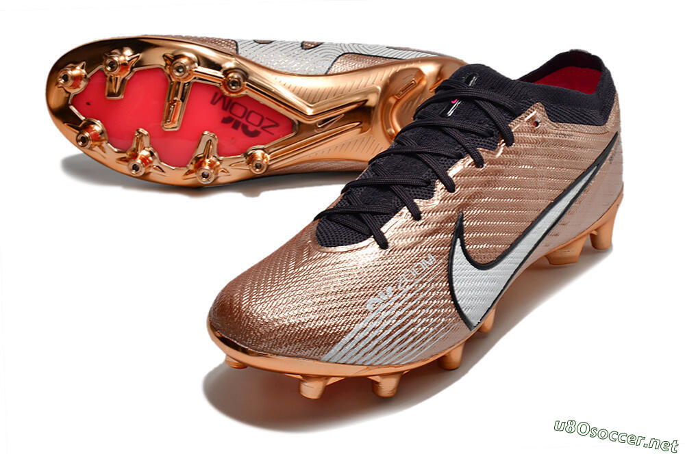 Men's Nike Air Zoom Mercurial Vapor 15 Elite AG Football Boots - Gold/White/Black 3