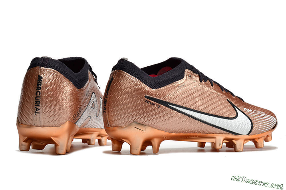 Men's Nike Air Zoom Mercurial Vapor 15 Elite AG Football Boots - Gold/White/Black 6