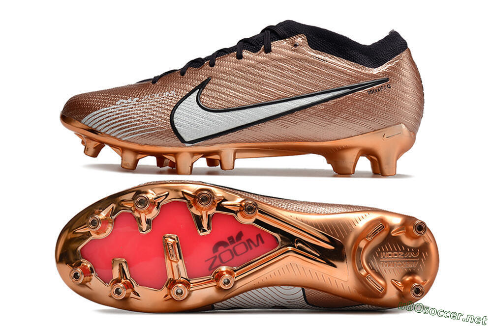 Men's Nike Air Zoom Mercurial Vapor 15 Elite AG Football Boots - Gold/White/Black 1