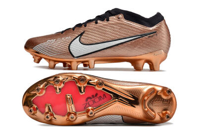 Men's Nike Air Zoom Mercurial Vapor 15 Elite AG Football Boots - Gold/White/Black