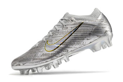 Men's Nike Air Zoom Mercurial Vapor 15 Elite AG Football Boots - Silver/Gold