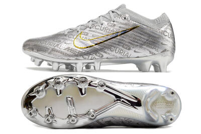 Men's Nike Air Zoom Mercurial Vapor 15 Elite AG Football Boots - Silver/Gold