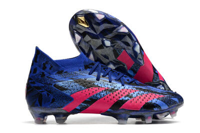 Men's Adidas Predator Accuracy.1 Paul Pogba FG Football Boots - Blue/Pink