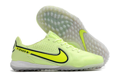 Men's Nike React Tiempo Legend 9 Pro TF Football Shoes - Green/Black