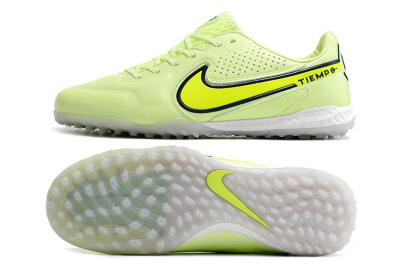 Men's Nike React Tiempo Legend 9 Pro TF Football Shoes - Green/Black