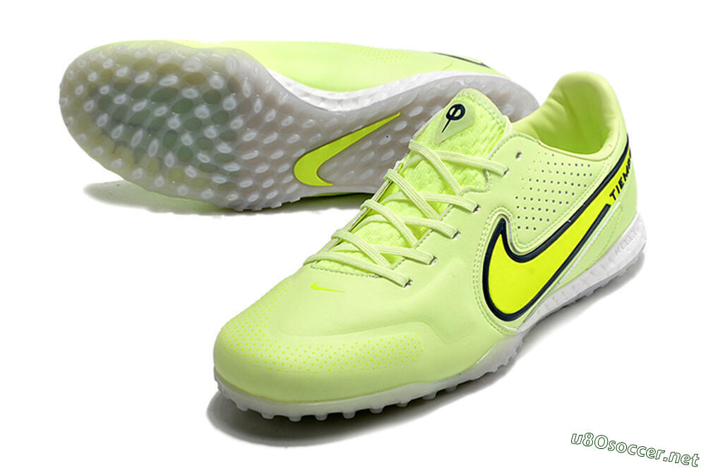 Men's Nike React Tiempo Legend 9 Pro TF Football Shoes - Green/Black 3