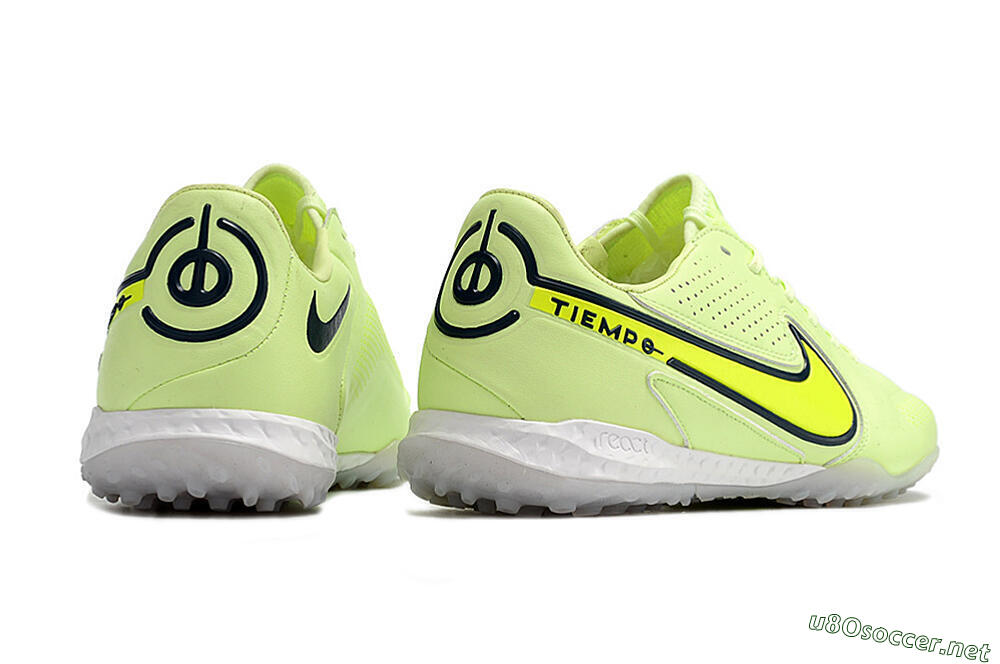 Men's Nike React Tiempo Legend 9 Pro TF Football Shoes - Green/Black 6