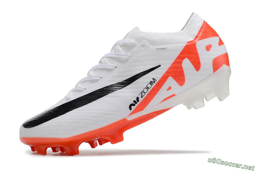 Men's Nike Air Zoom Mercurial Vapor 15 Elite FG Football Boots - White/Black/Red 5