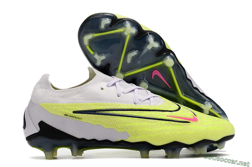 Men's Nike Phantom GX Elite FG Football Boots - White/Green/Black 2