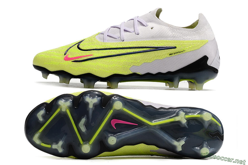 Men's Nike Phantom GX Elite FG Football Boots - White/Green/Black 1