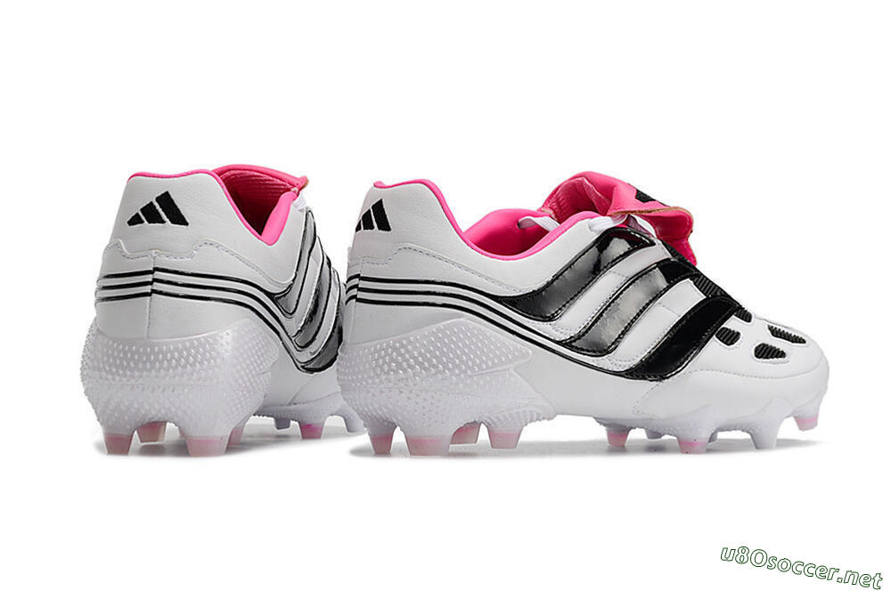 Men's Adidas Predator Precision FG Football Boots - White/Black/Pink 6
