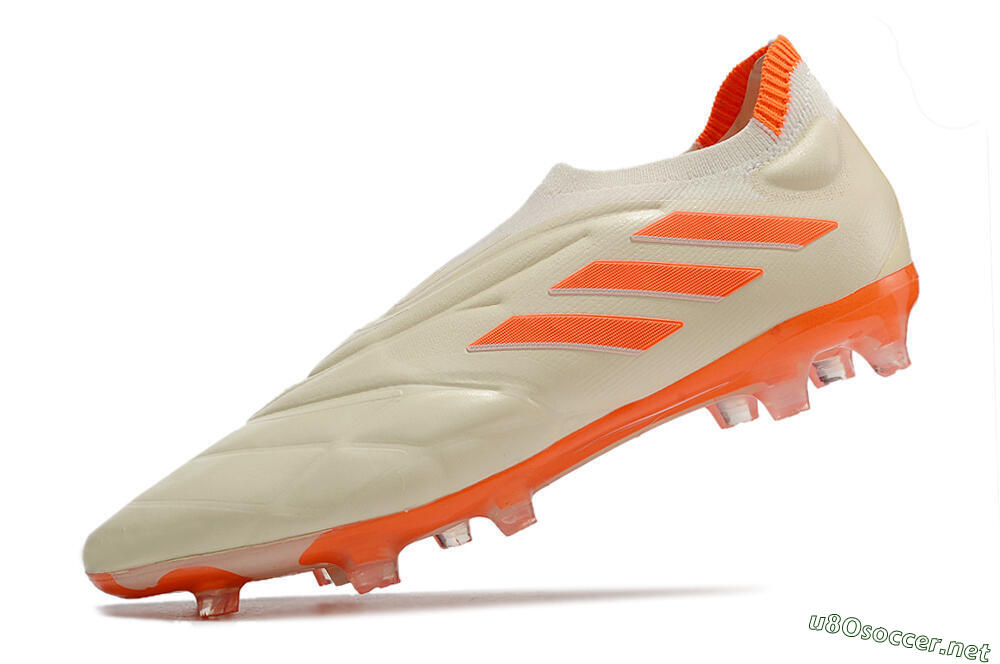 Men's Adidas Copa Pure+ FG Football Boots - White/Orange 5