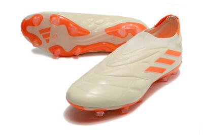 Men's Adidas Copa Pure+ FG Football Boots - White/Orange