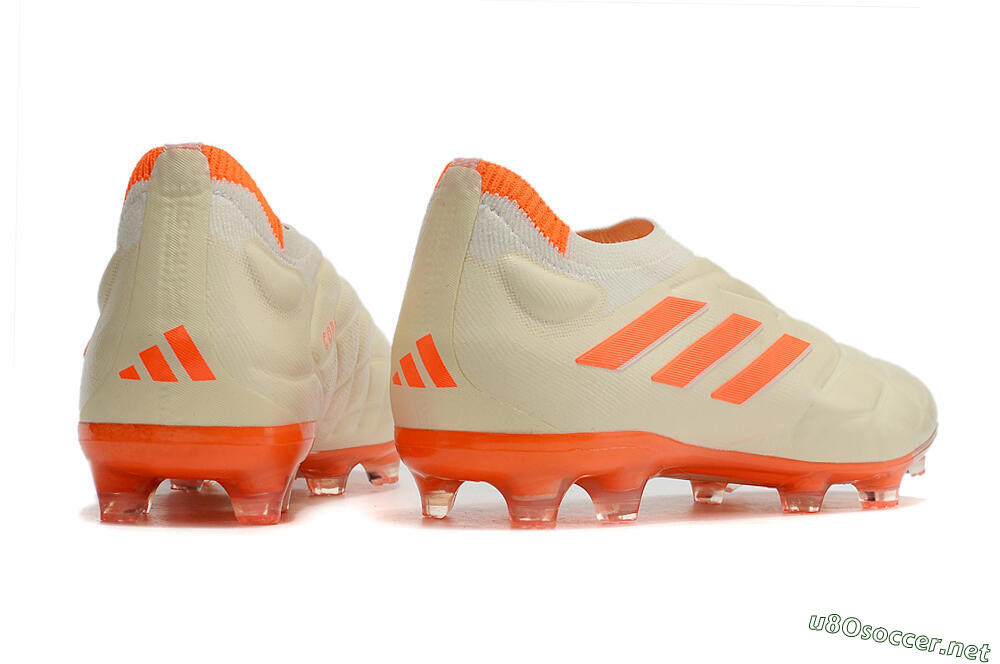 Men's Adidas Copa Pure+ FG Football Boots - White/Orange 6
