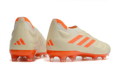Men's Adidas Copa Pure+ FG Football Boots - White/Orange