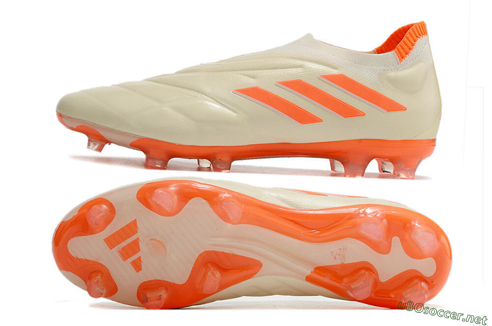 Men's Adidas Copa Pure+ FG Football Boots - White/Orange 1