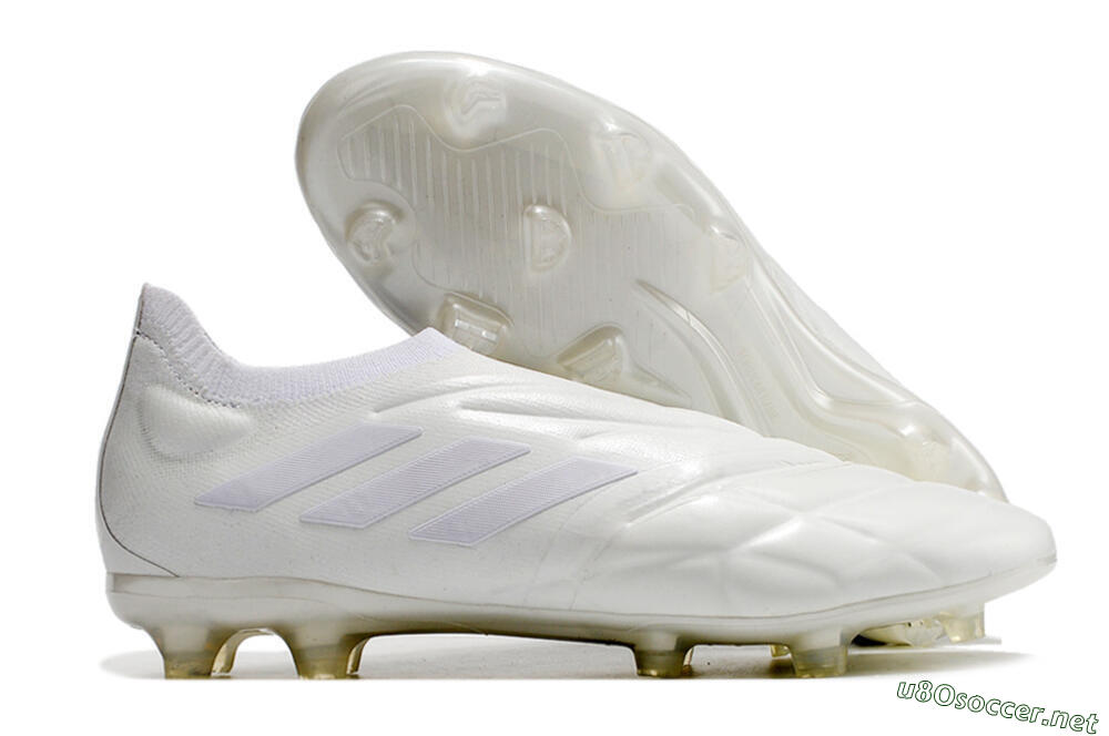 Men's Adidas Copa Pure+ FG Football Boots - White/White 2
