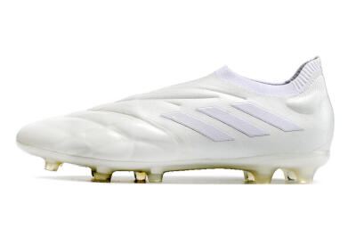 Men's Adidas Copa Pure+ FG Football Boots - White/White