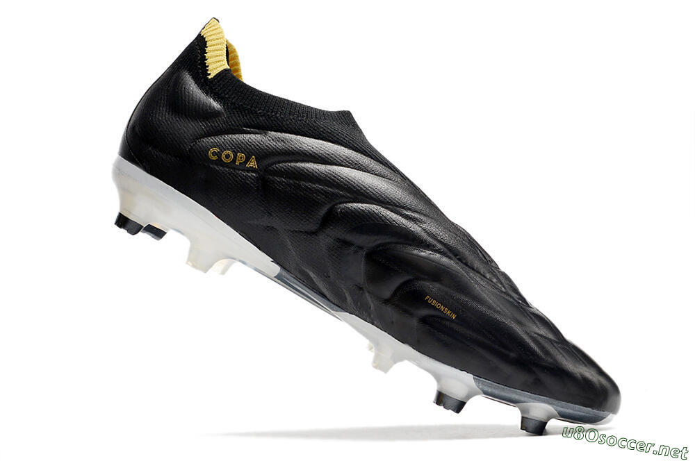 Men's Adidas Copa Pure+ FG Football Boots - Black/White 4