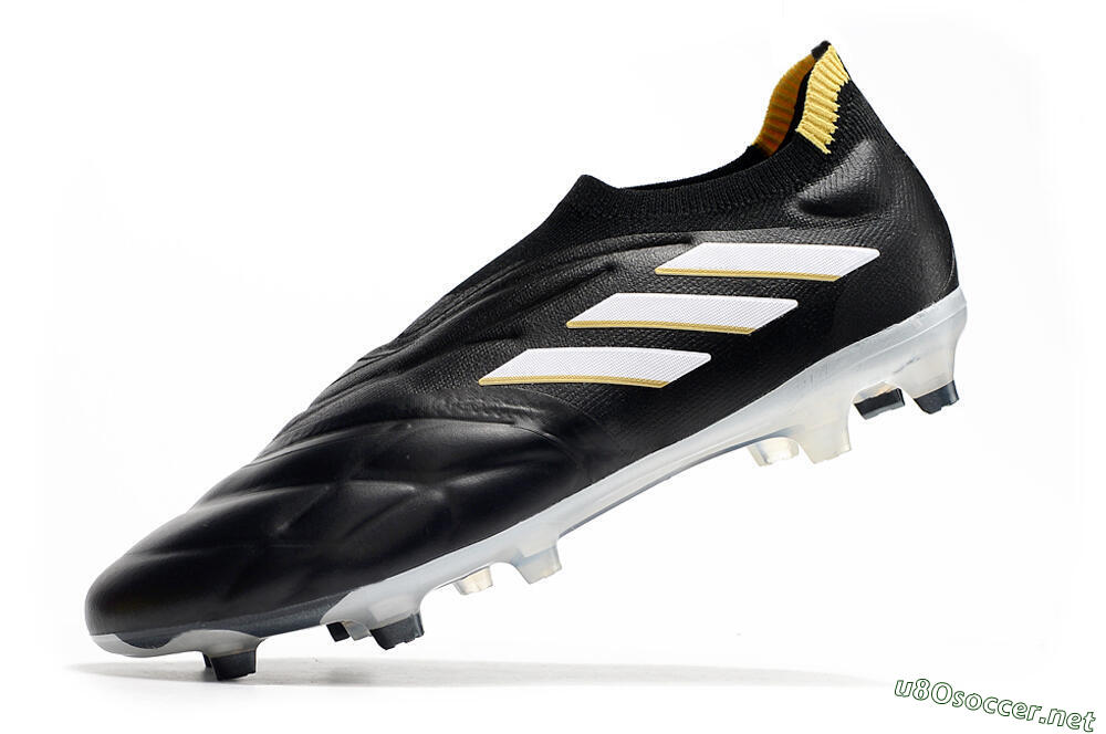 Men's Adidas Copa Pure+ FG Football Boots - Black/White 5