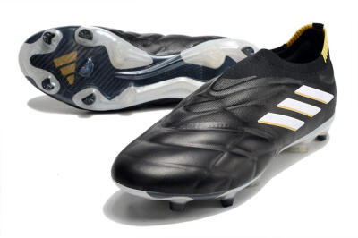 Men's Adidas Copa Pure+ FG Football Boots - Black/White