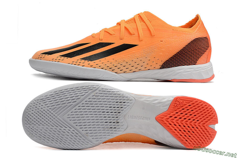 Men's Adidas X Speedportal.1 IC Football Shoes - Orange/Black 1