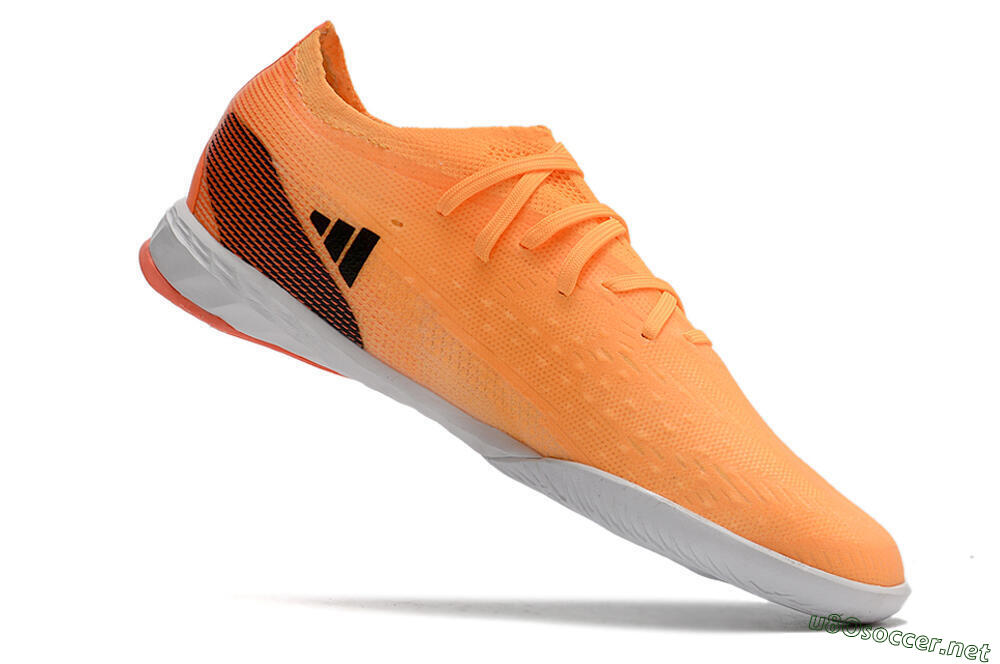 Men's Adidas X Speedportal.1 IC Football Shoes - Orange/Black 4