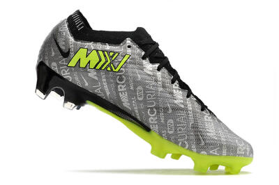Unisex Nike AIR Zoom Mercurial Vapor 15 Elite FG Football Boots - Silver/Green/Black