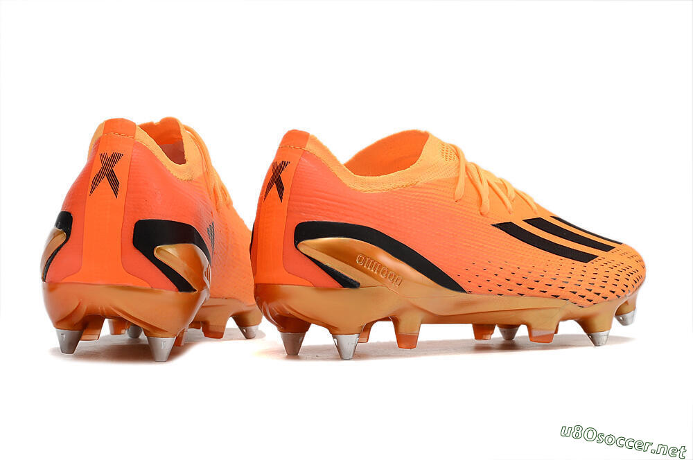 Men's Adidas X Speedportal.1 SG Football Boots - Orange/Black 4