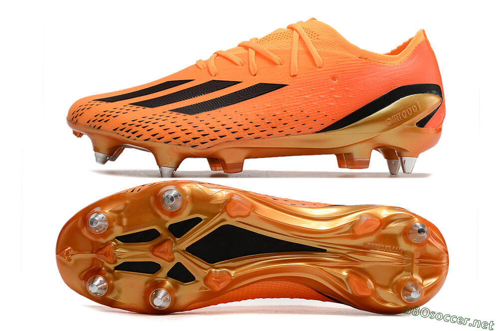 Men's Adidas X Speedportal.1 SG Football Boots - Orange/Black 1